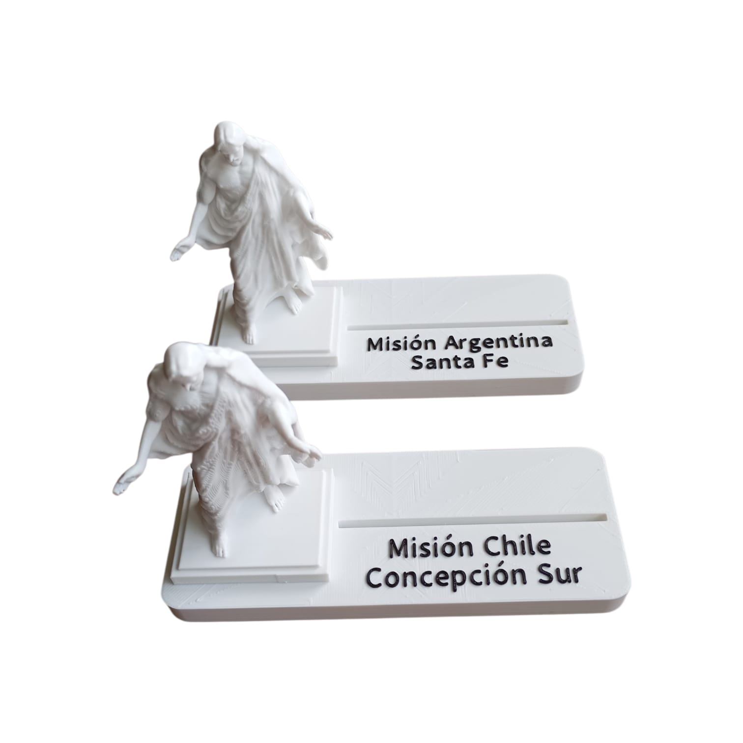 Soporte para Placa Misional con Figura de Cristo | Con Texto Personalizado