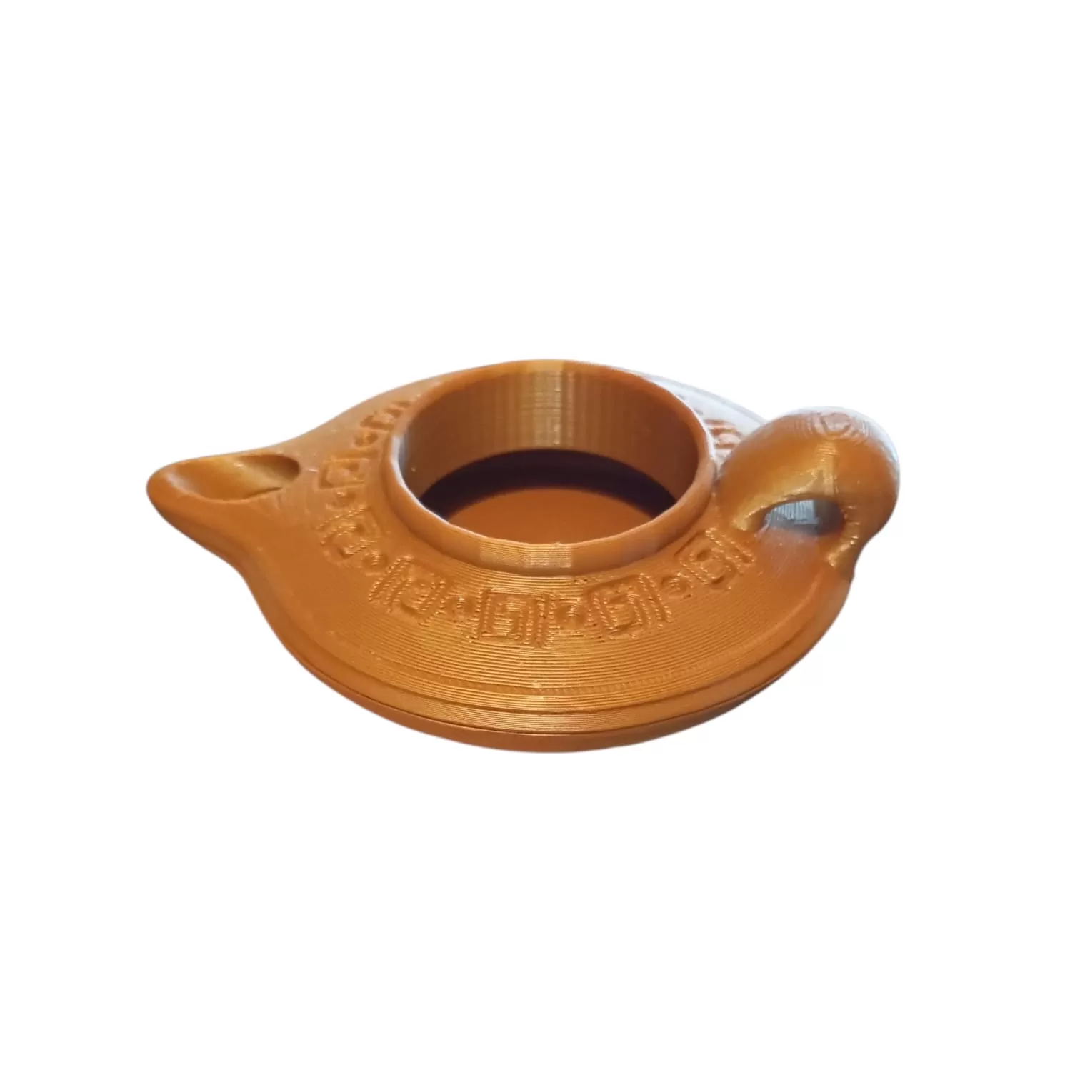 Lámpara de Aceite Estilo Bíblico Impresa en 3D | Porta Velita 10 cm