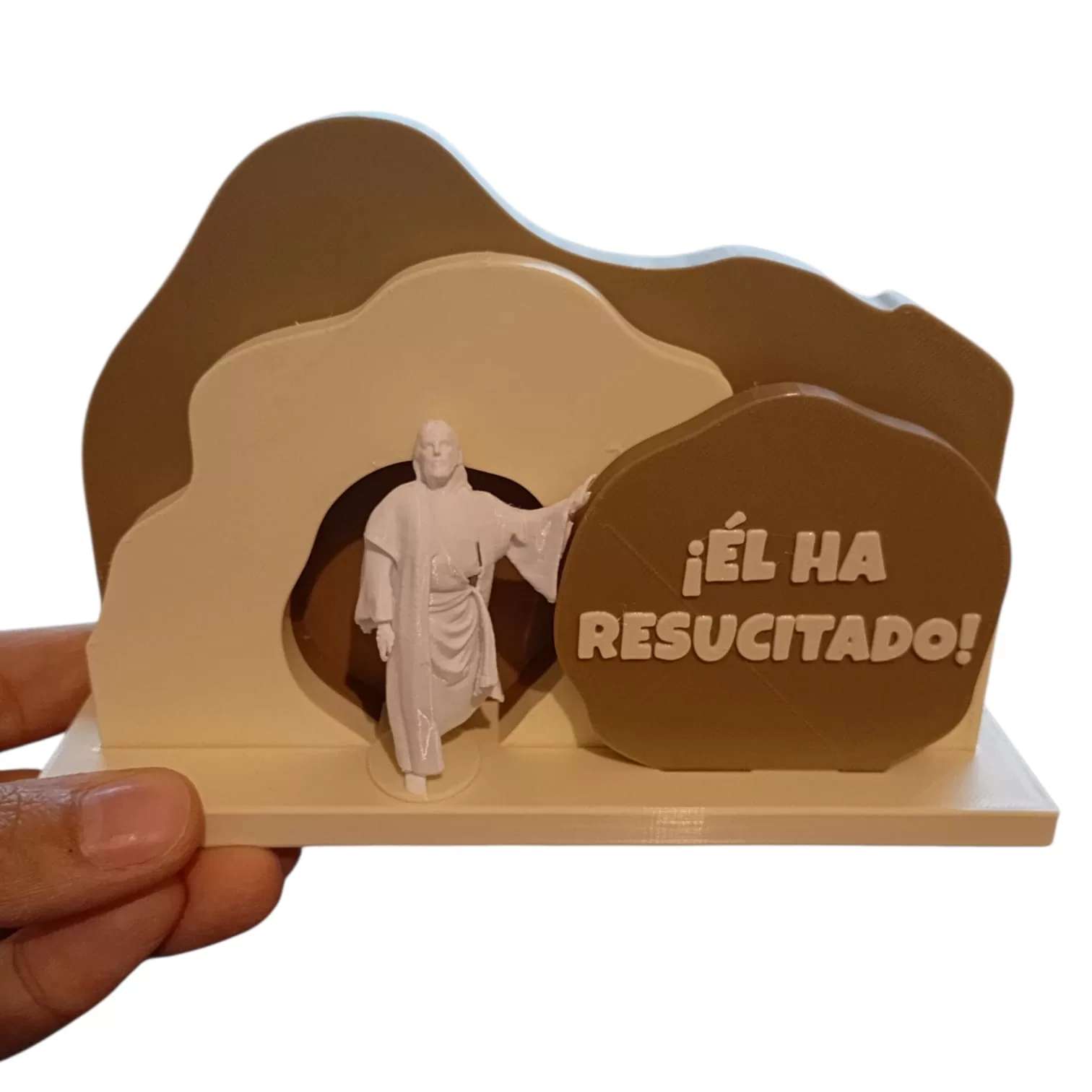 Adorno Cristo Resucitado Saliendo del Sepulcro | Impreso en 3D