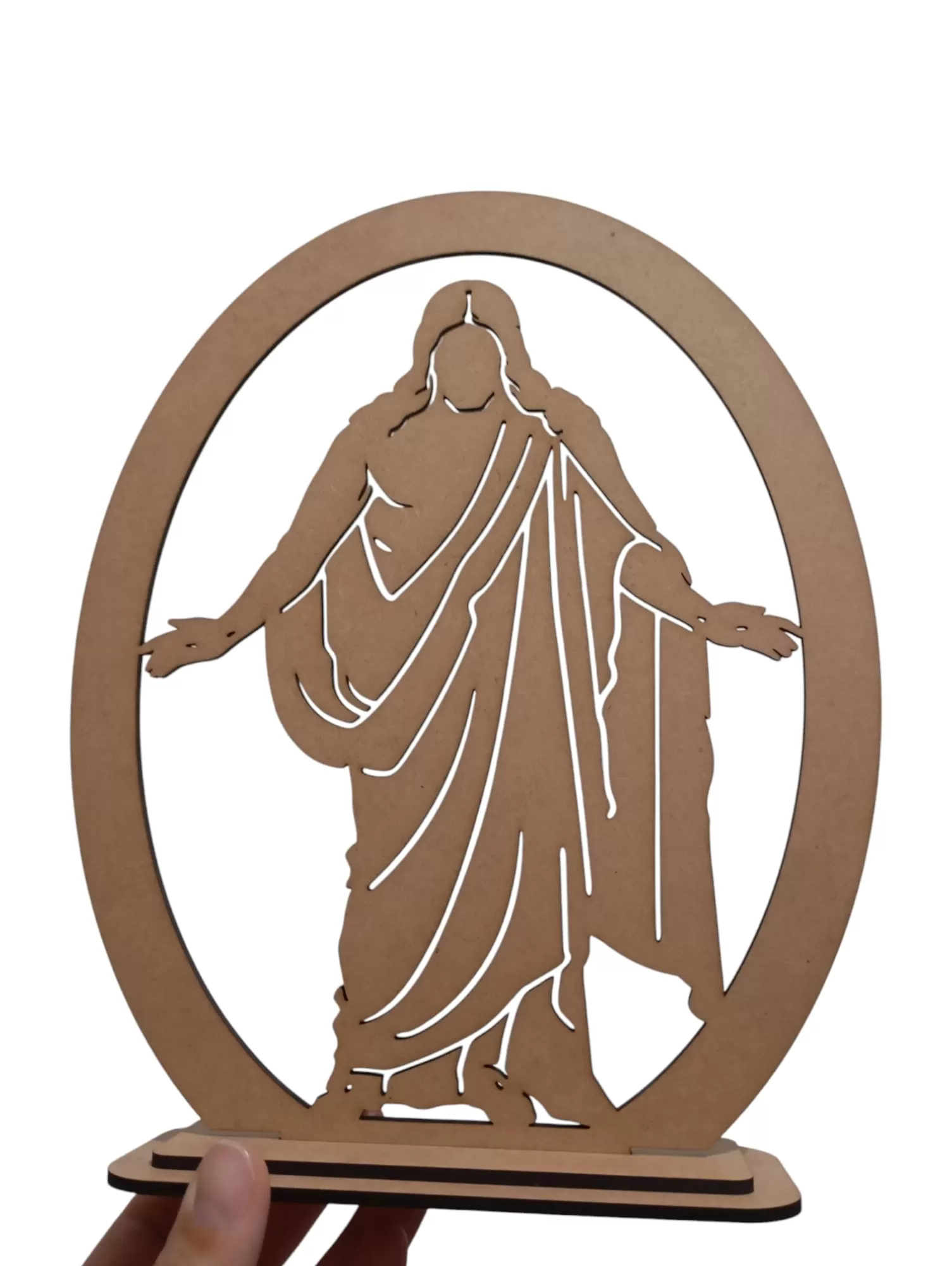 Figura de Cristo en MDF Natural sin Pintar | Christus Calado - 30 cm