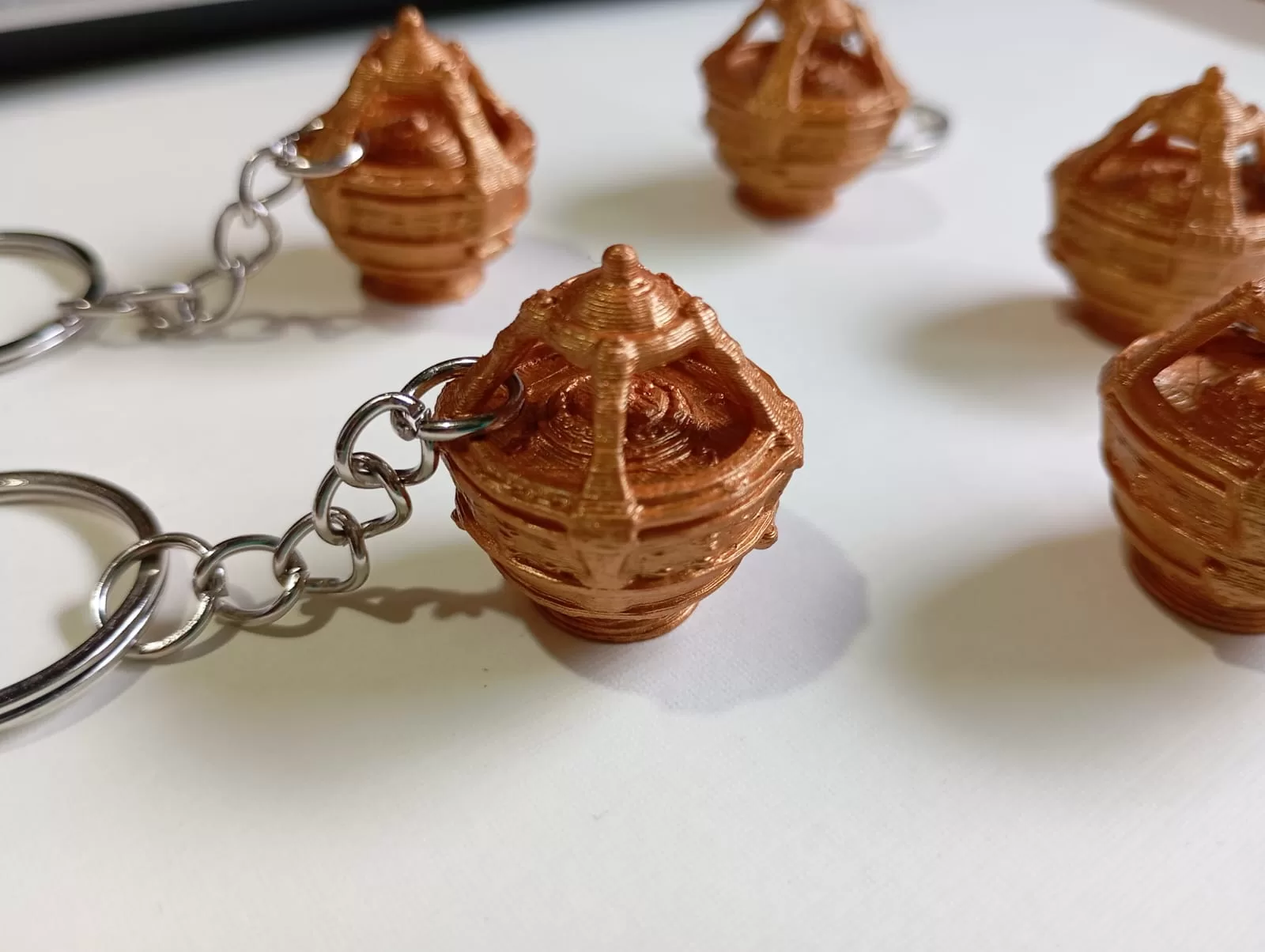 Llavero Liahona Impreso en 3D | Réplica Detallada Color Cobre