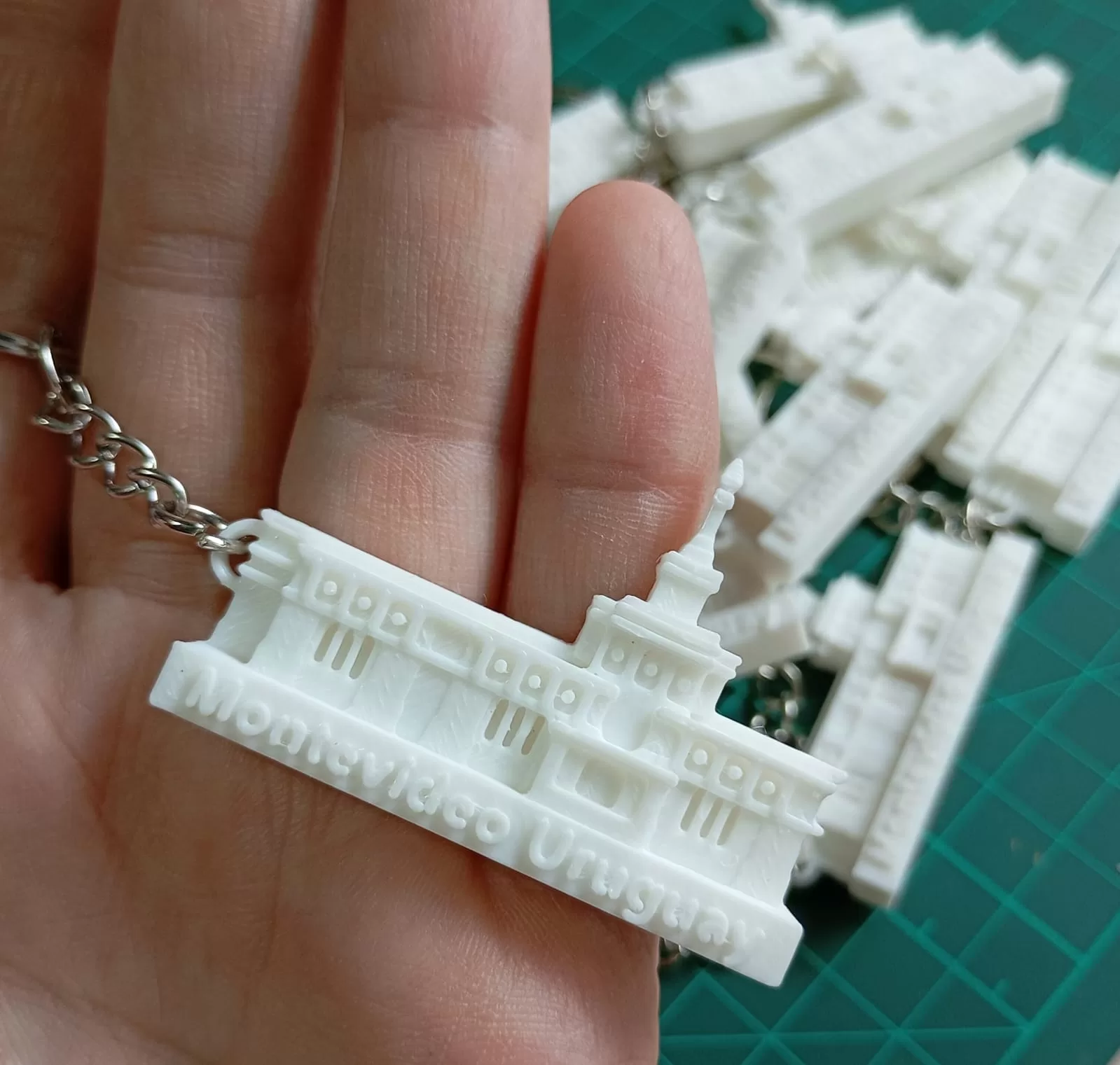 Llavero Templo de Montevideo Uruguay | Impreso en 3D